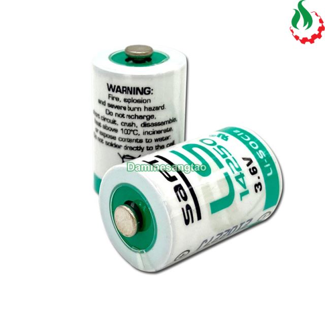 Pin nuôi nguồn PLC 1/2 AA LS14250 3.6V 1200mah (Li-socl2)