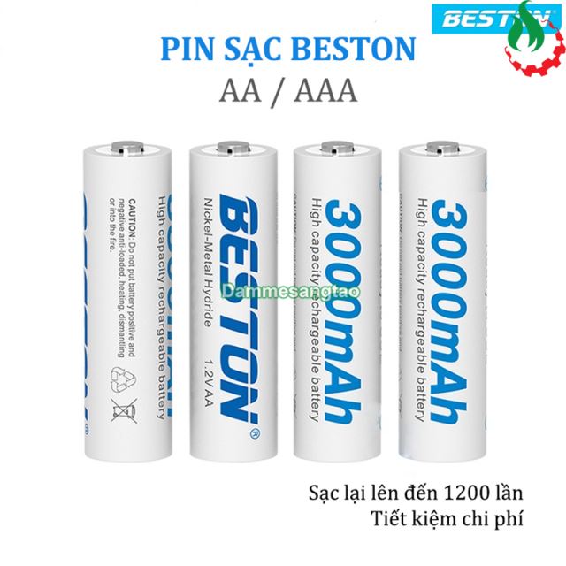 Pin sạc AA AAA Beston 1.2V dung lượng cao