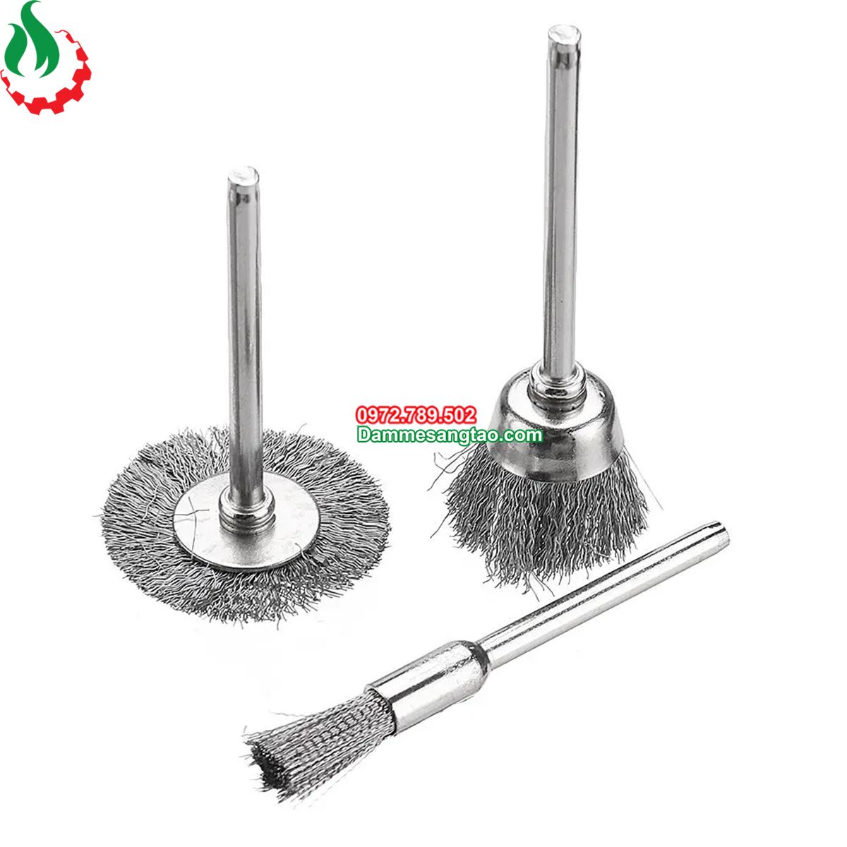 Chổi đánh rỉ sét trục 3mm 2867