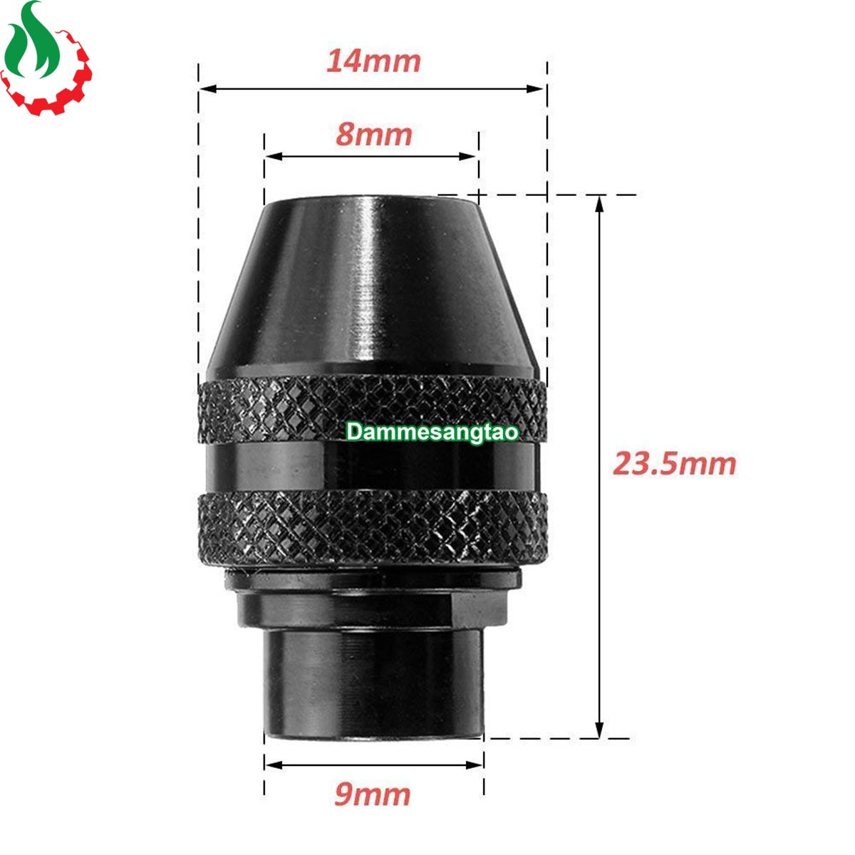 Đầu kẹp mũi khoan đa năng 3 chấu lỗ ren M7 M8 2902