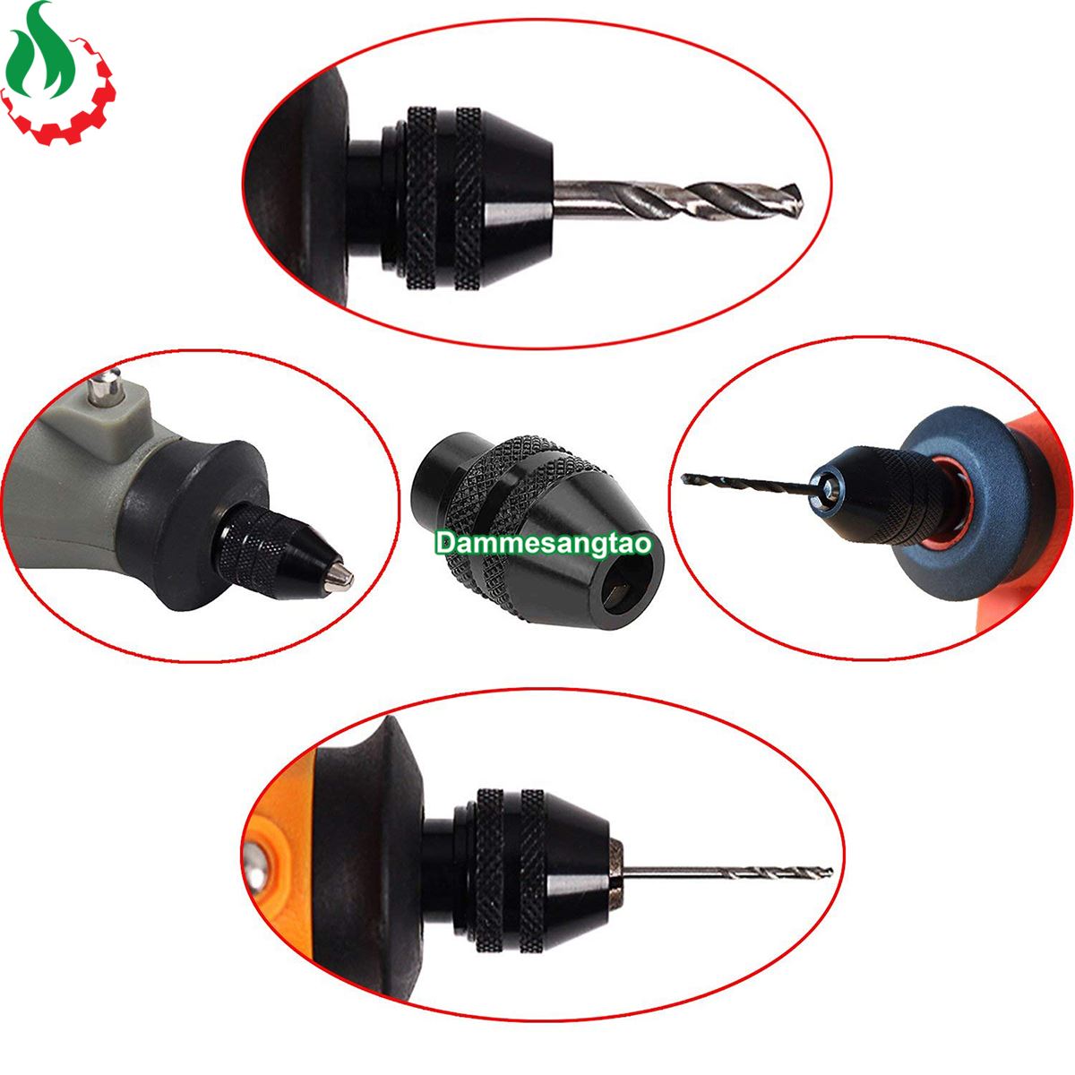 Đầu kẹp mũi khoan đa năng 3 chấu lỗ ren M7 M8 2903