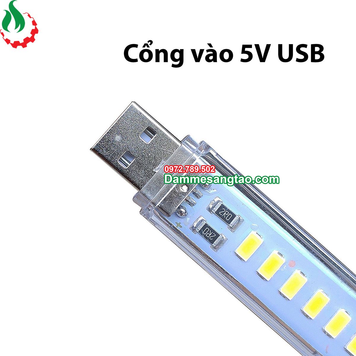 Đèn led 24 bóng siêu sáng cổng Usb 2939