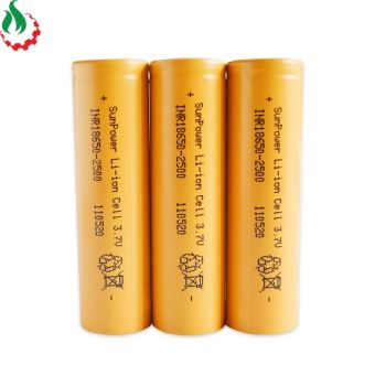 Cell pin 18650 SunPower Li-ion 3.7V 2500mAh 10C - Xả 25A
