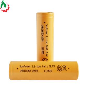Cell pin 18650 SunPower Li-ion 3.7V 2500mAh 10C - Xả 25A