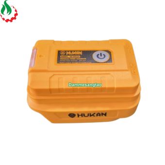Đế chuyển pin HUKAN 21V sang Usb 5V có đèn led (HK-VPC21)