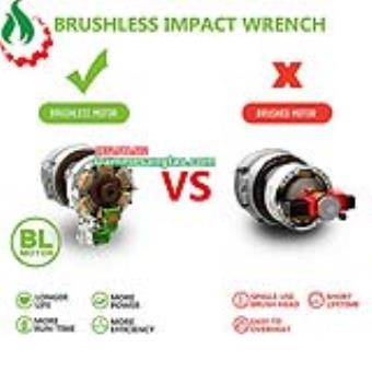 Máy siết bulong dùng pin cao cấp 18V dùng pin Makita Bosch Dewalt Milwaukee