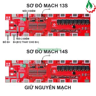 Hộp đựng pin xe điện 48V 13S6P 14S6P 18650 có gioăng chống nước