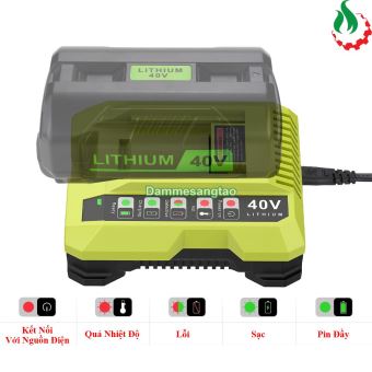 Sạc pin Ryobi 36V- 40V (LUB-OP401) Li-ion nhận sạc zin