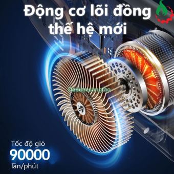 Quạt đeo cổ không cánh pin L29-Max có báo pin 5 cấp độ gió kèm đèn LED