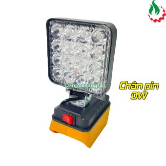 Đèn LED siêu sáng pin 18V 4inch chân pin Makita DeWALT Milwaukee
