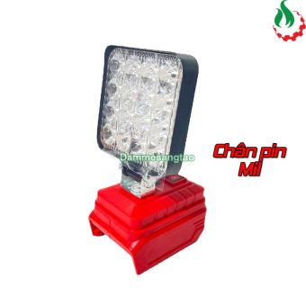 Đèn LED siêu sáng pin 18V 4inch chân pin Makita DeWALT Milwaukee