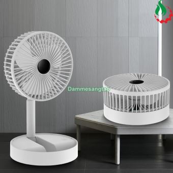 Quạt tích điện Mini gấp gọn 3 cấp tốc độ gió