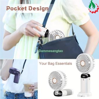 Quạt cầm tay di động mini tốc độ cao N15 5 cấp độ