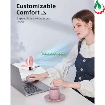 Quạt cầm tay di động mini tốc độ cao N15 5 cấp độ