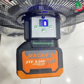 Quạt 12V-21V không chổi than 12 cấp tốc độ gió (Quạt chưa kèm pin)