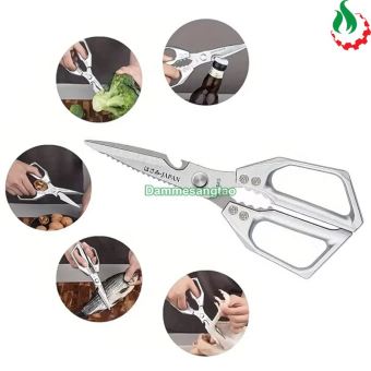 Kéo cao cấp nhà bếp đa năng gia dụng bằng thép không gỉ Japan SK5