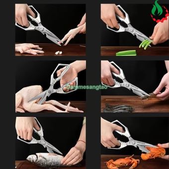 Kéo cao cấp nhà bếp đa năng gia dụng bằng thép không gỉ Japan SK5