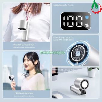 Quạt cầm tay di động tốc độ cao K-801 5 cấp độ