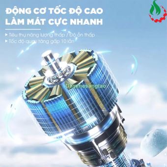 Quạt cầm tay di động tốc độ cao K-801 5 cấp độ