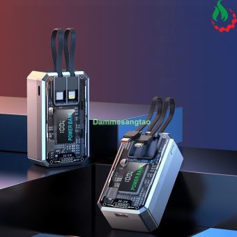 Box sạc dự phòng trong suốt 4 cell 21700 (DK101) Sạc nhanh 22.5W