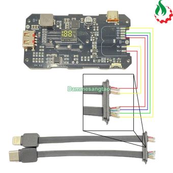 Box sạc dự phòng trong suốt 4 cell 21700 (DK101) Sạc nhanh 22.5W