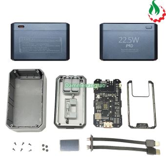 Box sạc dự phòng trong suốt 2 cell 21700 (DK100) Sạc nhanh 22.5W