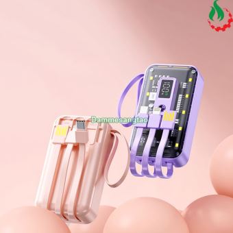 Box sạc dự phòng trong suốt 2 cell 21700 (Y296) Sạc nhanh 22.5W