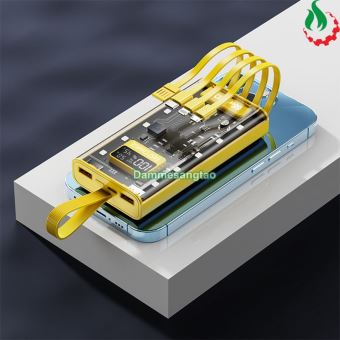 Box sạc dự phòng trong suốt 20000mAh 66W sạc nhanh PD22.5W