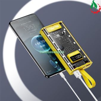 Box sạc dự phòng trong suốt 20000mAh 66W sạc nhanh PD22.5W