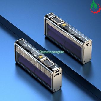 Box sạc dự phòng trong suốt 4 cell 21700 (K37-Dẹp) sạc nhanh 22.5W