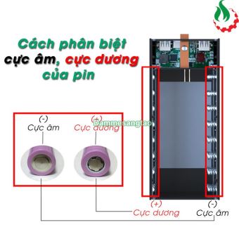 Box sạc dự phòng 21 cell 18650 sạc nhanh không dây QC3.0 22.5W - Qi 15W (Không pin)
