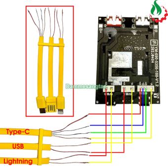 Box sạc dự phòng 3 cell 18650 (YM-690) sạc nhanh 22.5W