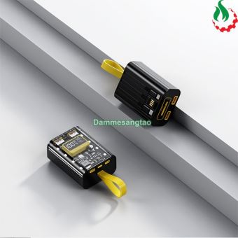 Box sạc dự phòng 3 cell 18650 (YM-690) sạc nhanh 22.5W