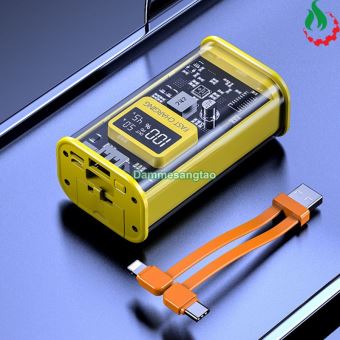 Box sạc dự phòng trong suốt 2 cell 21700 sạc nhanh 22.5W