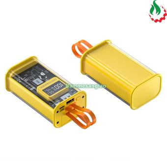 Box sạc dự phòng trong suốt 2 cell 21700 sạc nhanh 22.5W