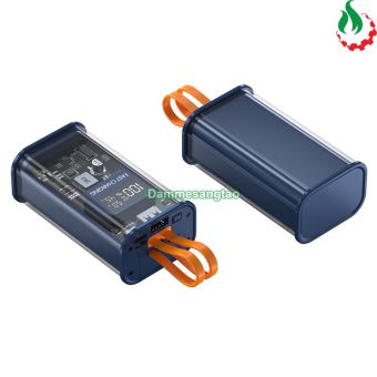 Box sạc dự phòng trong suốt 2 cell 21700 sạc nhanh 22.5W