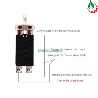 Tay hàn cell pin cân lực đồng đỏ (Có kim hàn)