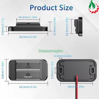 Ổ cắm sạc nhanh 12V-24V sang sạc điện thoại cổng Type C 33W - USB 22W