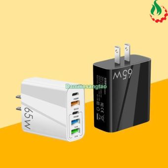 Củ sạc nhanh 65W 5in1 Fast Charger ( 3 USB + 2 Type C)