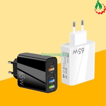 Củ sạc nhanh 65W 5in1 Fast Charger ( 3 USB + 2 Type C)