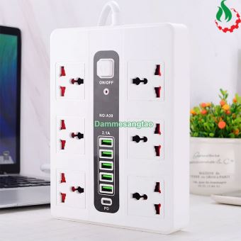 Ổ cắm điện đa năng tích hợp USB + 5U + 1PD A39