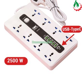 Ổ cắm điện đa năng tích hợp USB + 5U + 1PD A39
