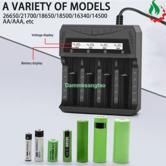 Sạc pin đa năng thông minh màn hình LCD MS-84ACD