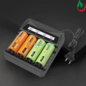 Sạc pin đa năng thông minh màn hình LCD MS-84ACD