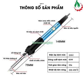 Mỏ hàn chì điều chỉnh nhiệt độ TQ936 220V 60W