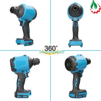 Máy thổi bụi bơm hơi kiêm hút chân không pin 18V chân pin Makita