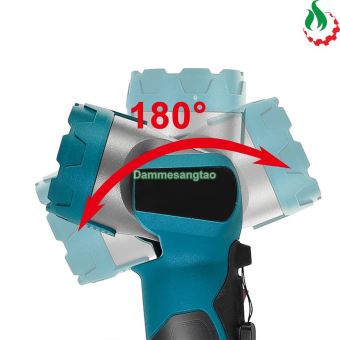 Đèn làm việc pin 18V chân pin Makita (Đầu đèn quay 180°)