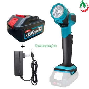 Đèn làm việc pin 18V chân pin Makita (Đầu đèn quay 180°)