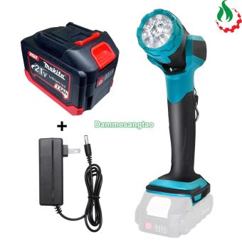 Đèn làm việc pin 18V chân pin Makita (Đầu đèn quay 180°)