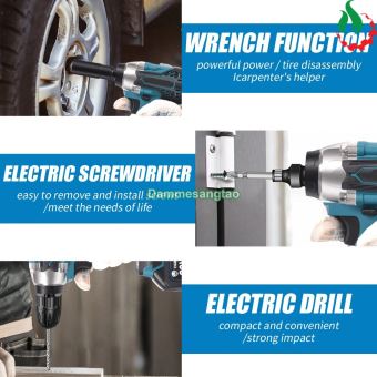 Máy siết bulong dùng pin 18V không chổi than 450Nm (Mẫu 6)